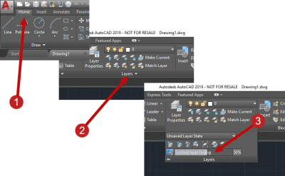 Aanpassen transparantie locked layers